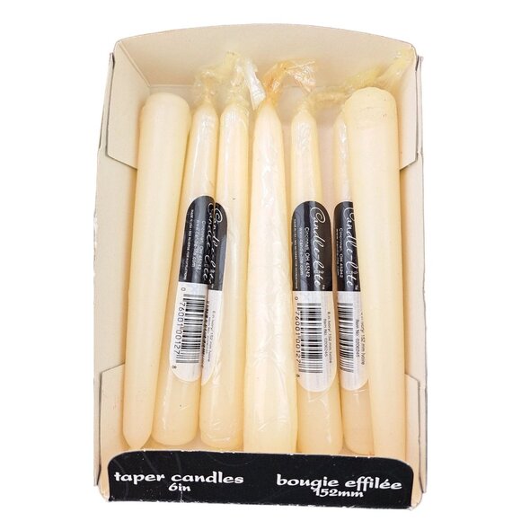 Vintage Candle Lot Of 24 Scrap Candles Wax For Crafts Red White Unused 1 Pound - Picture 2 of 4